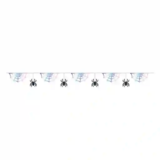 Feston Metalizado Telaraña Plata 2 M X 1 Unidad Sempertex