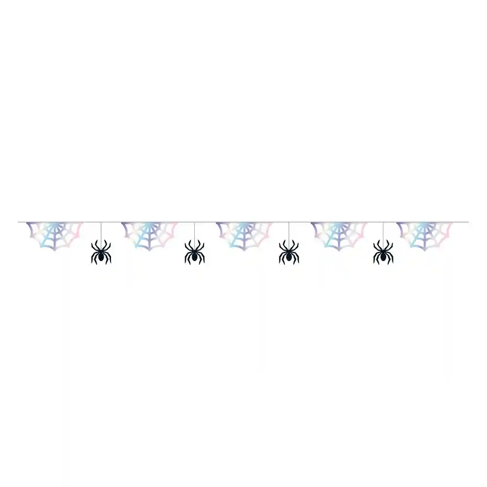 Feston Metalizado Telaraña Plata 2 M X 1 Unidad Sempertex
