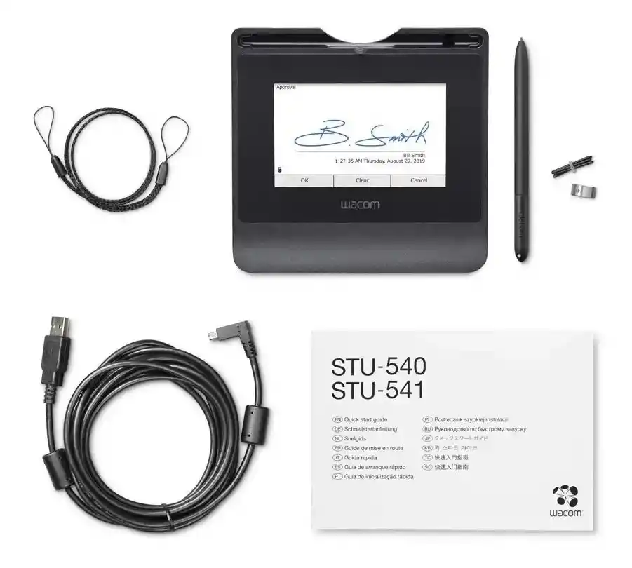 Tableta De Firma Digital Wacom Stu-540 Lcd Color