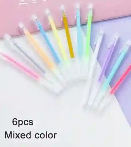 Boligrafo Esfero Tipo Resaltador Mina Delgada Colores Surtidos