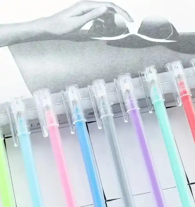 Boligrafo Esfero Tipo Resaltador Mina Delgada Colores Surtidos