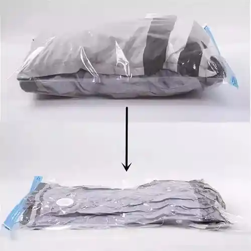 Bolsas Al Vacío Para Empaque De Ropa Incluye Bomba De Succión