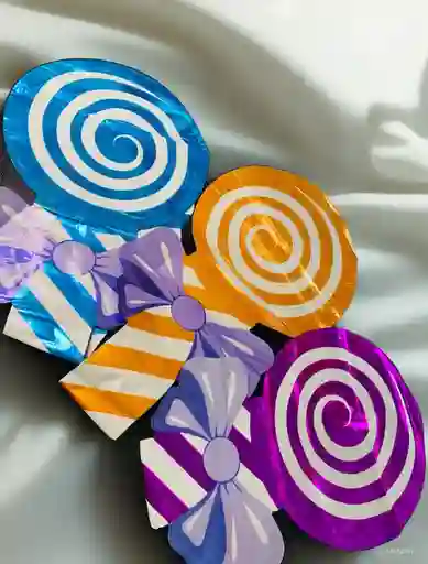 Bombas Globos Diseño De Dulce Caramelo Paleta Para Decoracion De Fiestas Niño O Hombre O Mujer