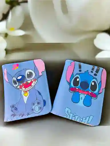 Billetera De Cuero Sintetico Diseño Stitch
