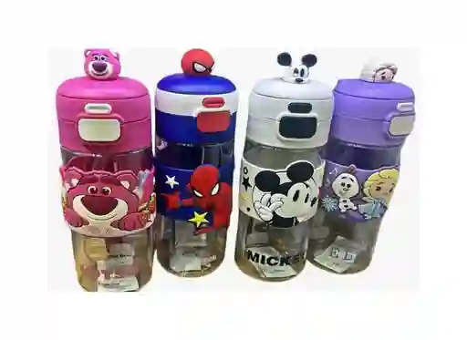 Termo Disney 500 Ml: Elsa, Mickey, Spiderman, Lotso