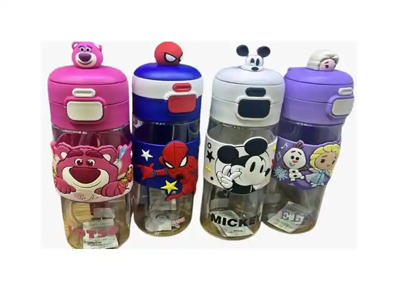 Termo Disney 500 Ml: Elsa, Mickey, Spiderman, Lotso