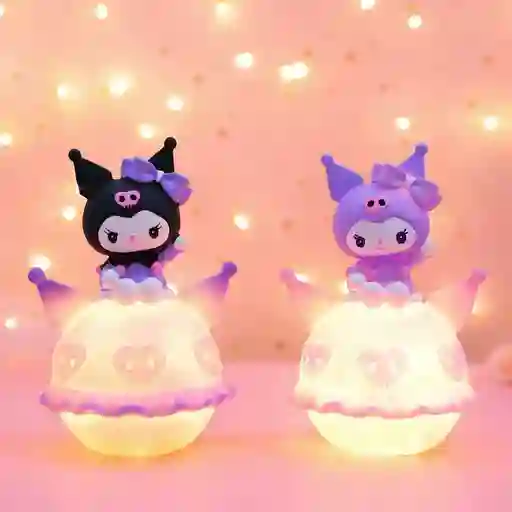 Lámpara Led Infantil Kawaii Con Diseño Tipo Kuromi 3d