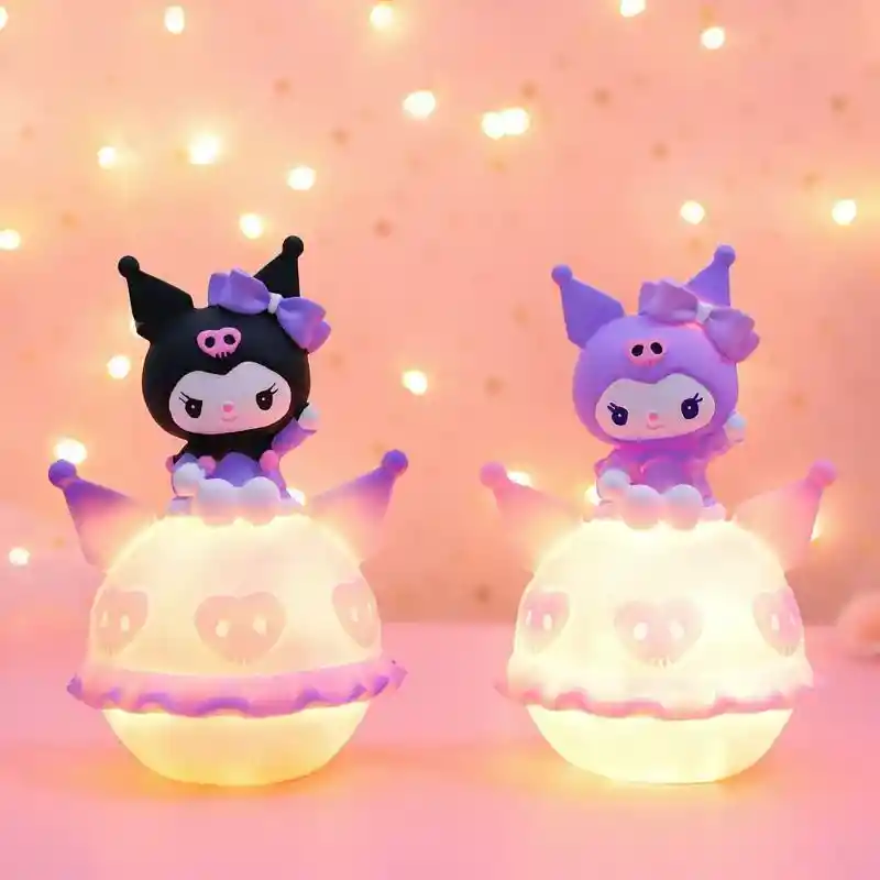 Lámpara Led Infantil Kawaii Con Diseño Tipo Kuromi 3d