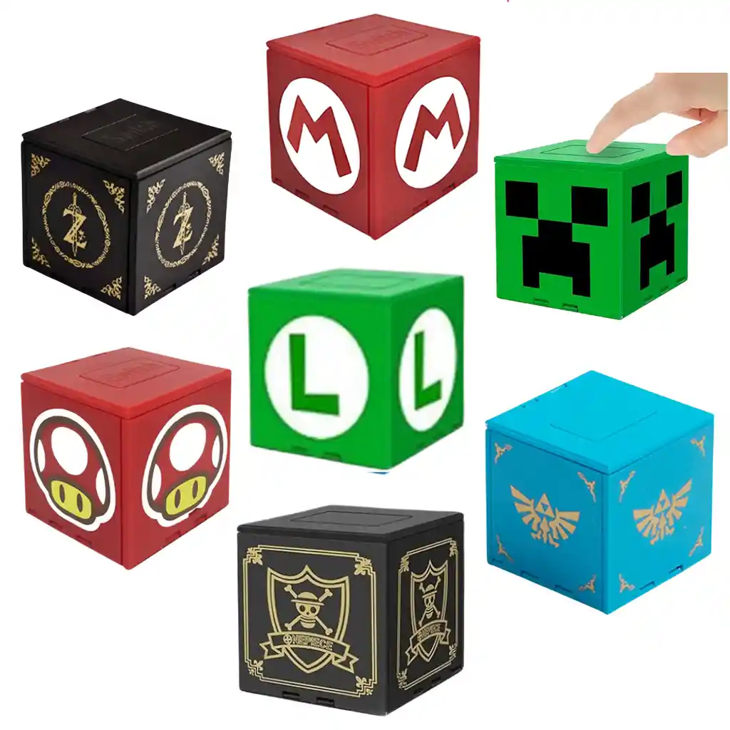 Cubo Portajuegos Compatible Con Switch 16 Cartuchos