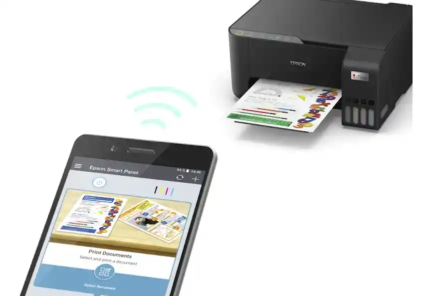 Impresora Multifunción A Color Epson Ecotank L3251 Con Wifi Negro