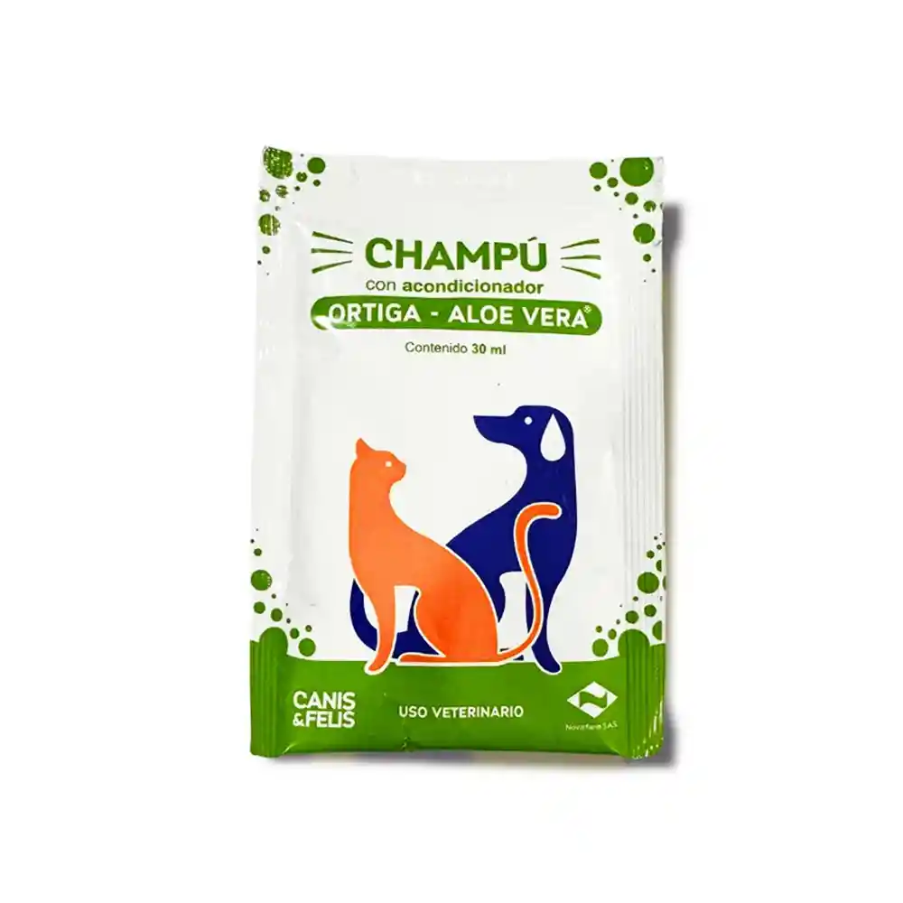 Champu Con Acondicionador Ortiga Y Aloe Vera Por 30 Ml