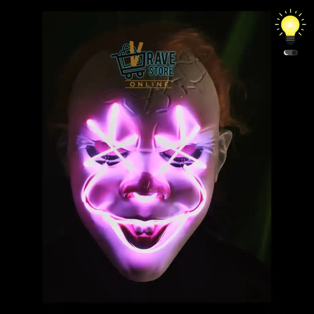 Hallowen Mascara Con Luz Led Calabera