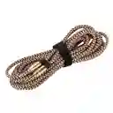 Cable Auxiliar Trenzado Plug De 1.5m Jack 3.5 Mm A 3.5 Mm