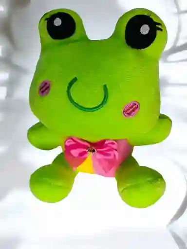 Juguete Muñeco Peluche Diseño Rana Verde Para Niño Hombre O Mujer 18 Cm Aprox