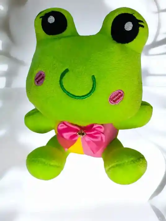 Juguete Muñeco Peluche Diseño Rana Verde Para Niño Hombre O Mujer 18 Cm Aprox