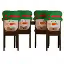 Setx4 Espaldar De Silla Diseño Navideño Hombre De Nieve