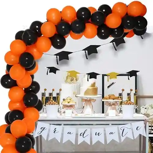 Globo Surtido Halloween Negro Y Naranja Fashion R12 (bolsa X 50 Unidades)