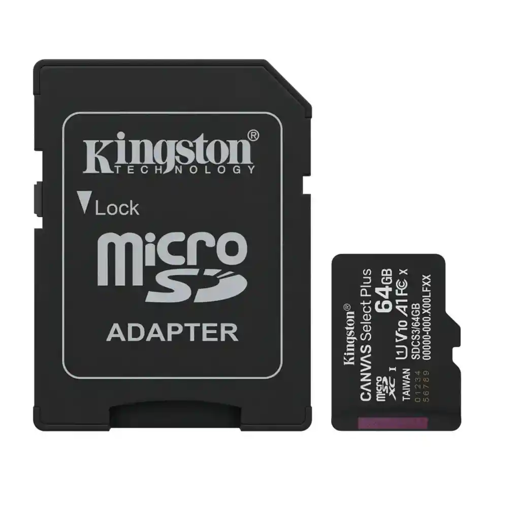 Tarjeta De Memoria Micro Sd Kingston De 64gb Canvas Select