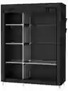 Closet Armario Doble Desarmable Con Forro 3 Espacios Negro
