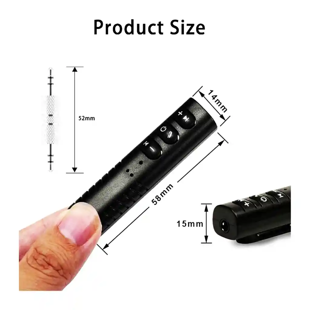 Receptor Bluetooth Audio Auxiliar Manos Libres