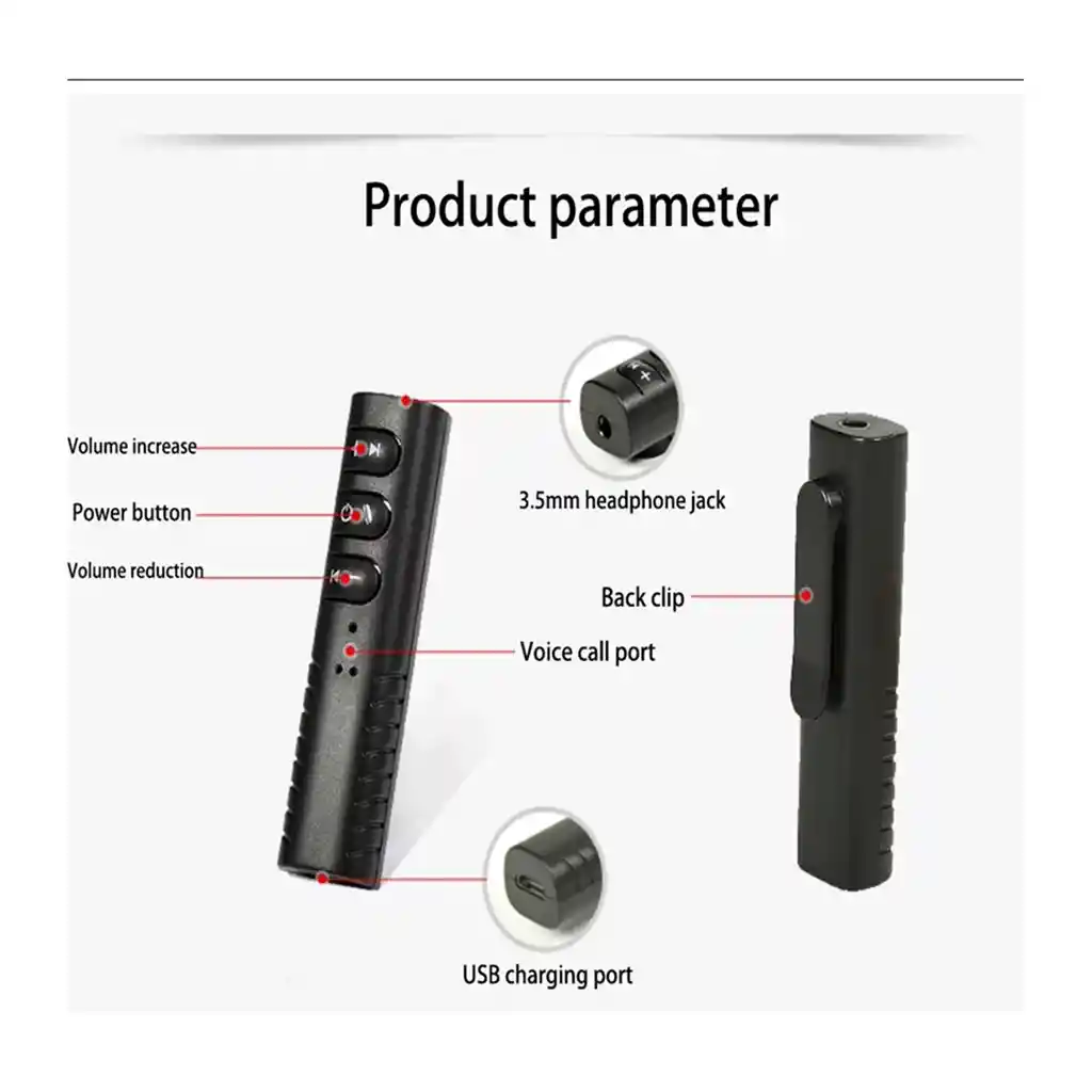 Receptor Bluetooth Audio Auxiliar Manos Libres