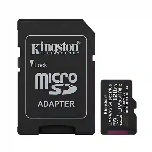 Tarjeta De Memoria Micro Sd Kingston De 128 Gb 150mbs Clas10