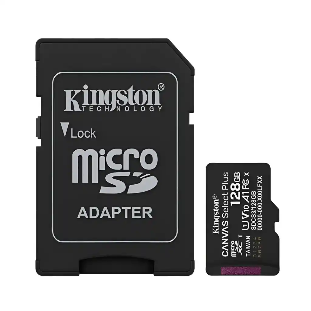 Tarjeta De Memoria Micro Sd Kingston De 128 Gb 150mbs Clas10