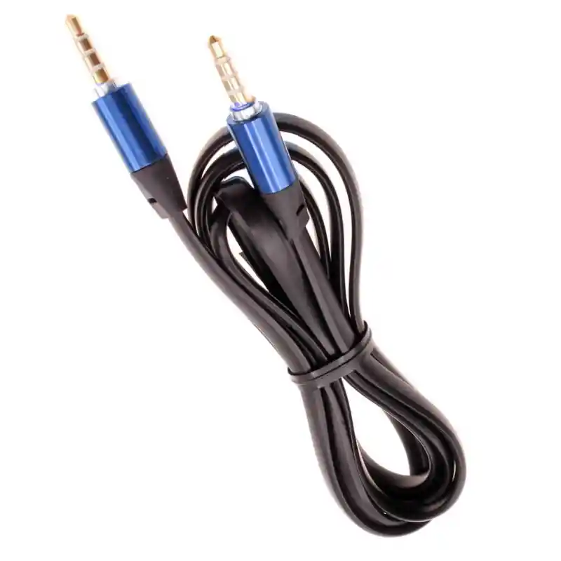 Cable Auxiliar Plano 1 Metro – Jack 3.5 Mm A 3.5 Mm