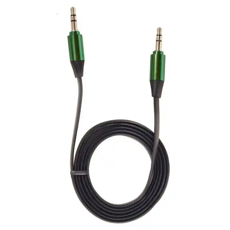 Cable Auxiliar Plano 1 Metro – Jack 3.5 Mm A 3.5 Mm