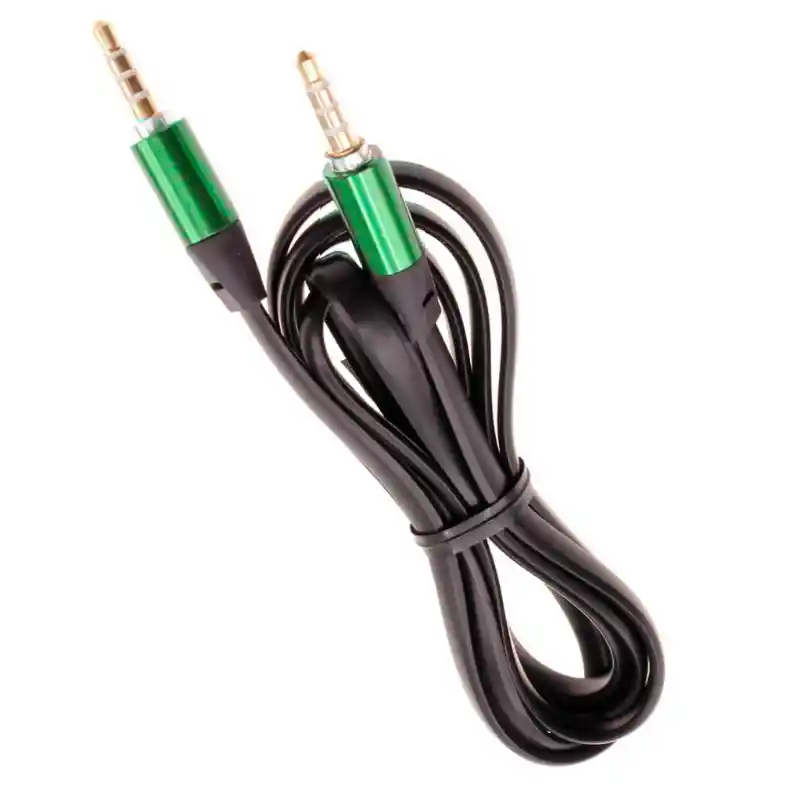 Cable Auxiliar Plano 1 Metro – Jack 3.5 Mm A 3.5 Mm