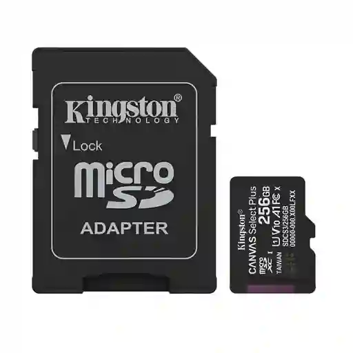 Tarjeta De Memoria Micro Sd Kingston De 256gb 150mbs Select