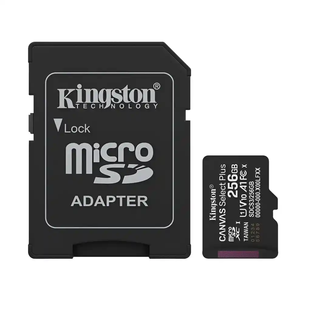 Tarjeta De Memoria Micro Sd Kingston De 256gb 150mbs Select