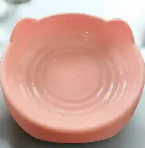 Plato Plastico Para Comida De Mascotas En Forma De Gato Comedero Para Perros Y Gatos