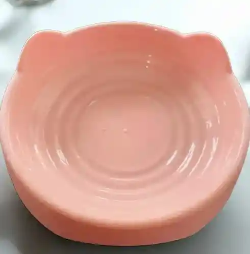 Plato Plastico Para Comida De Mascotas En Forma De Gato Comedero Para Perros Y Gatos