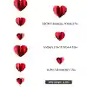 Guirnalda Corazones 3d