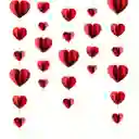 Guirnalda Corazones 3d