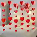 Guirnalda Corazones 3d