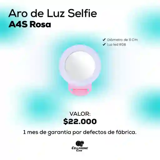 Aro De Luz Selfie A4s Rosa