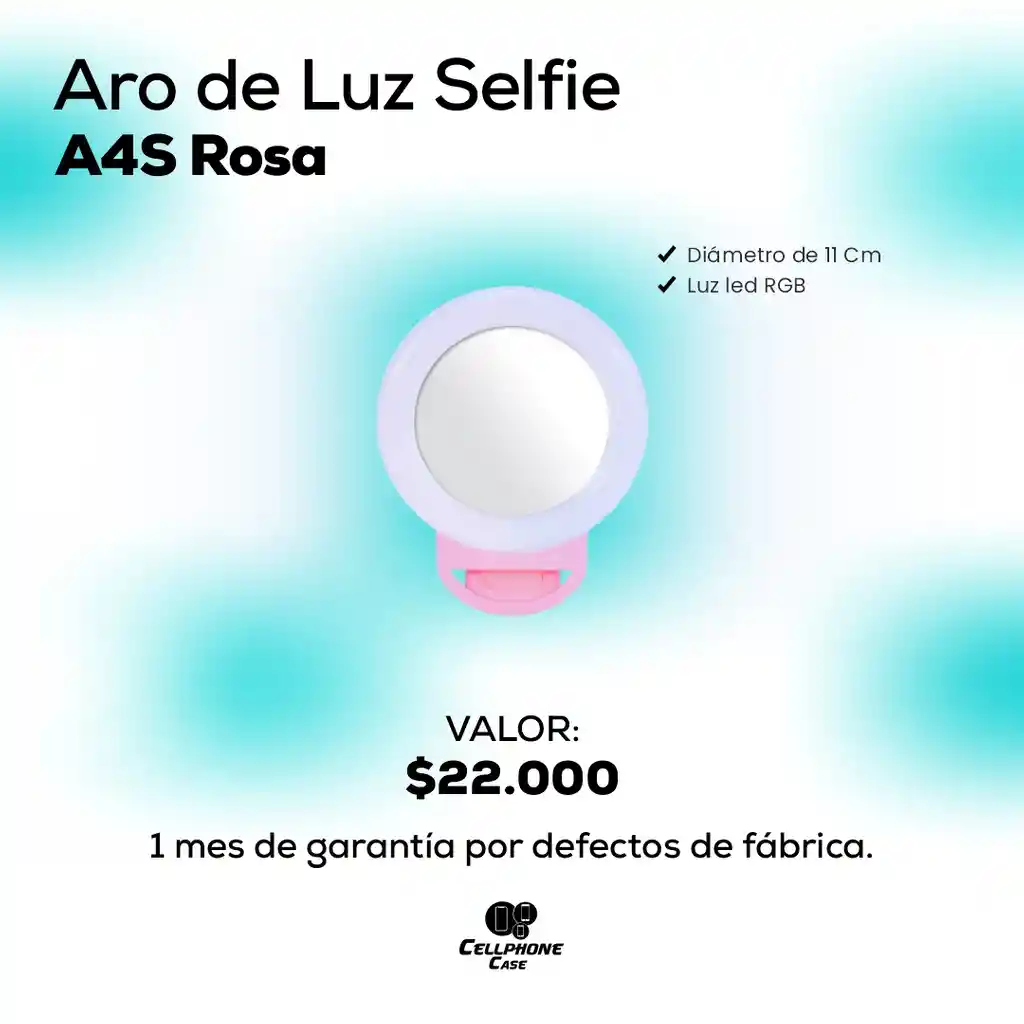 Aro De Luz Selfie A4s Rosa