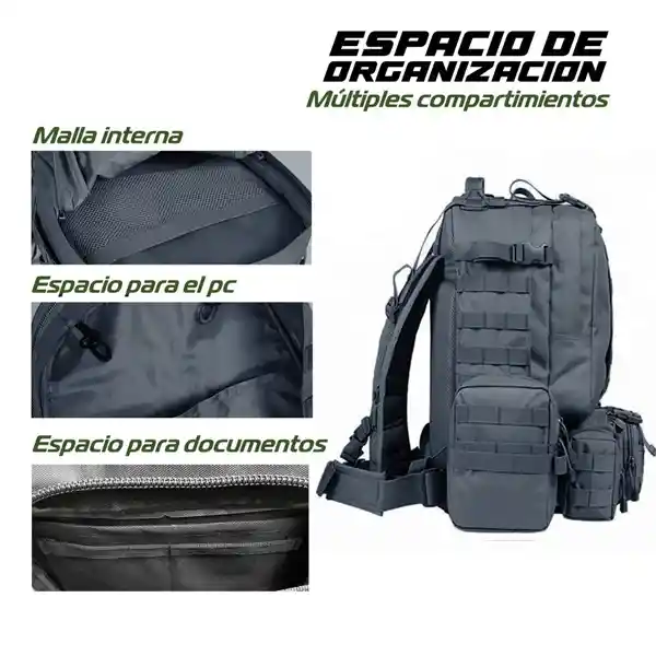 Morral Bolso Maleta Tactica Militar Camping 50l Impermeable -