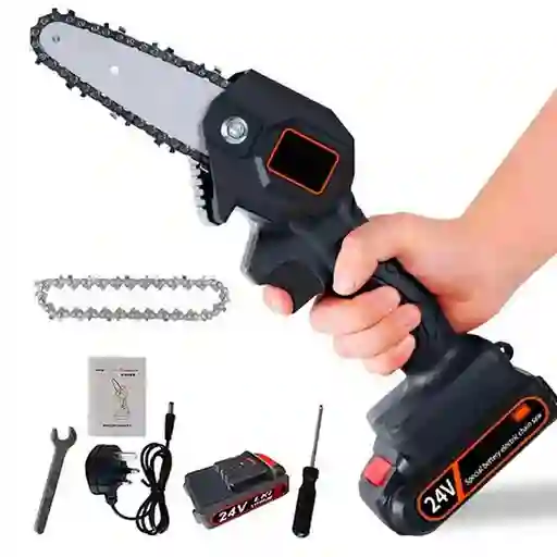 Mini Motosierra De Mano Portátil 24v