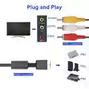 Cable De Alimentación + Av Para Playstation 1, 2 Y 3