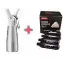 Chantillera 500ml + Caja De Cápsulas X12 Unidades