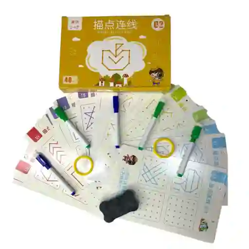 Libro Niños Aprendizaje 48 Piezas De Trazos Tomo 2