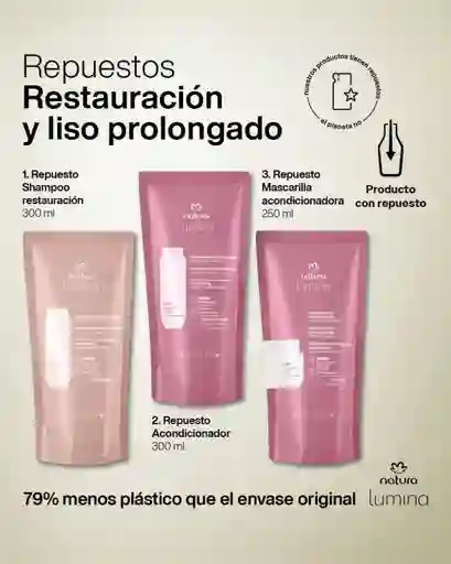 Repuestos - Sistema De Tratamiento Restauración Y Liso Prolongado X 3 Un.