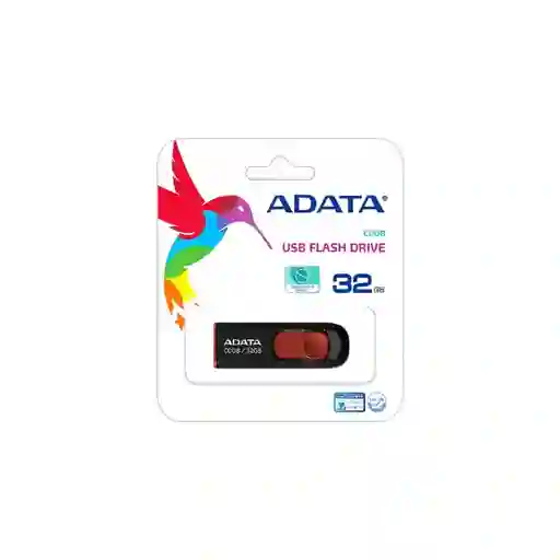 Memoria Usb Adata 2.0 C008 Retráctil 32gb - Negra