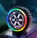 Parlante Bluetooth Forma De Llanta G2389 Con Luces Rgb