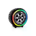 Parlante Bluetooth Forma De Llanta G2389 Con Luces Rgb