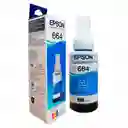 Tinta Epson T664 Cian Para Impresoras Ecotank L110 L200 L300 L380 L395 L455 L495