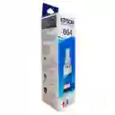 Tinta Epson T664 Cian Para Impresoras Ecotank L110 L200 L300 L380 L395 L455 L495